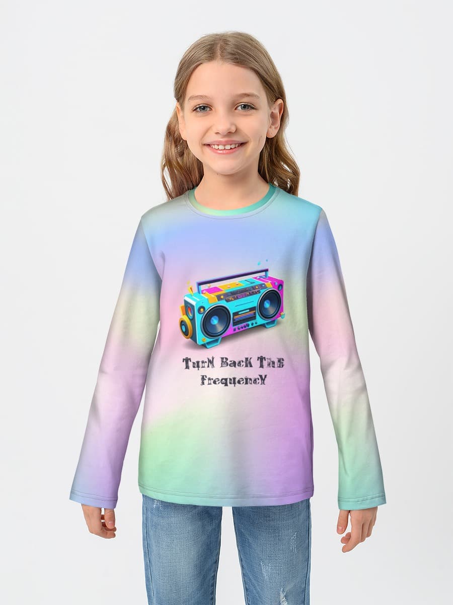 Camiseta Manga Larga de Algodón Niña