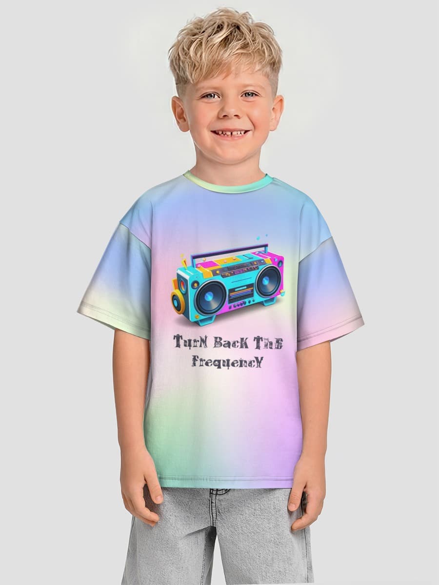 Camiseta Oversize de Algodón Niño