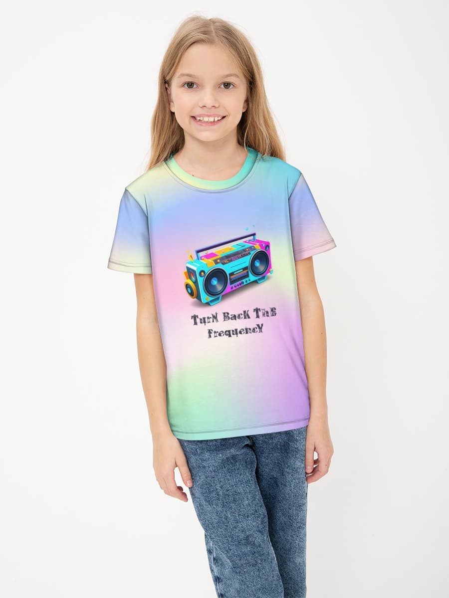 Camiseta Básica de Algodón Niña