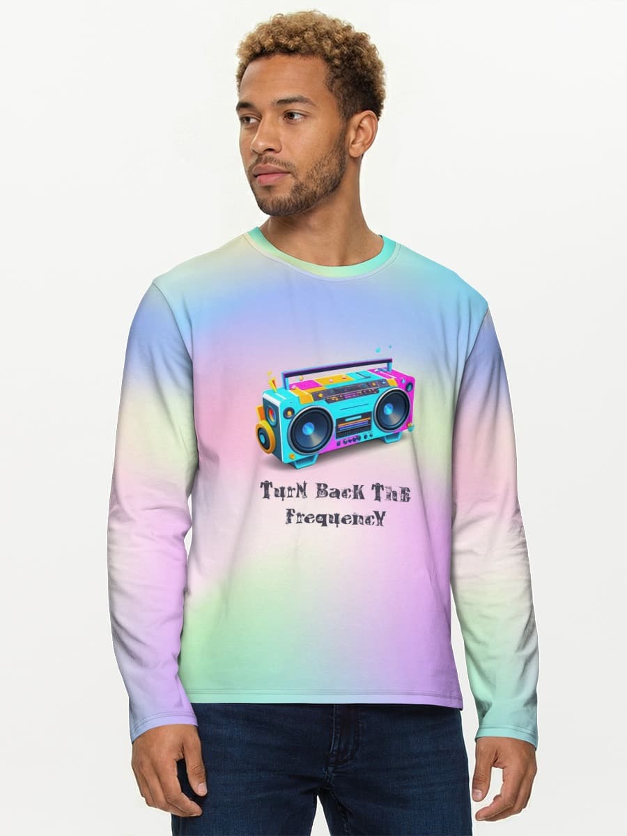 Camisa de manga larga de algodón para hombre