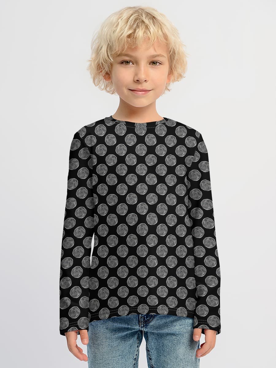Baumwoll-Langarmshirt Jungen