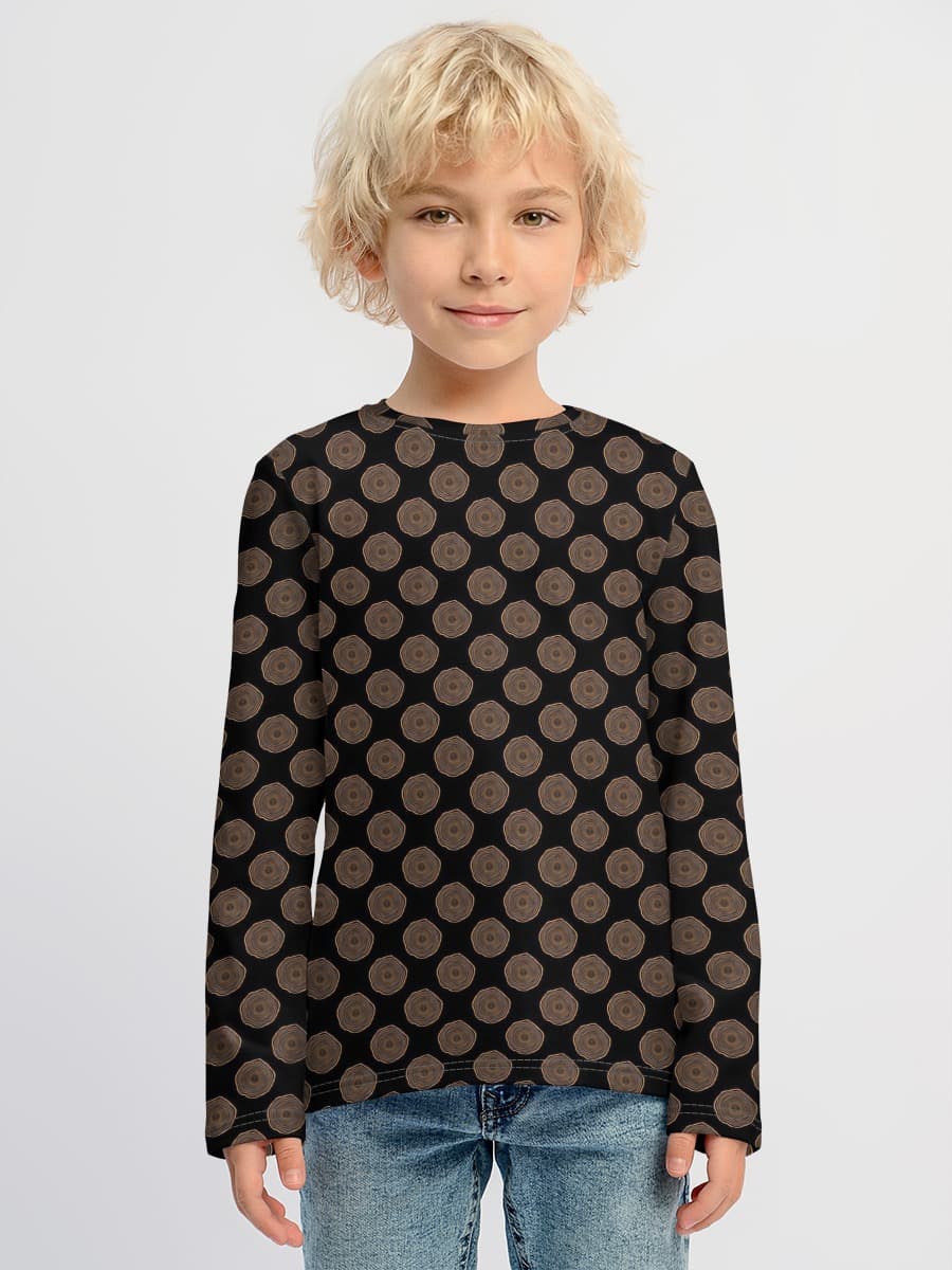 Baumwoll-Langarmshirt Jungen
