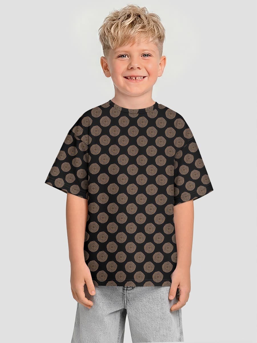 Oversized Baumwoll-T-Shirt Jungen