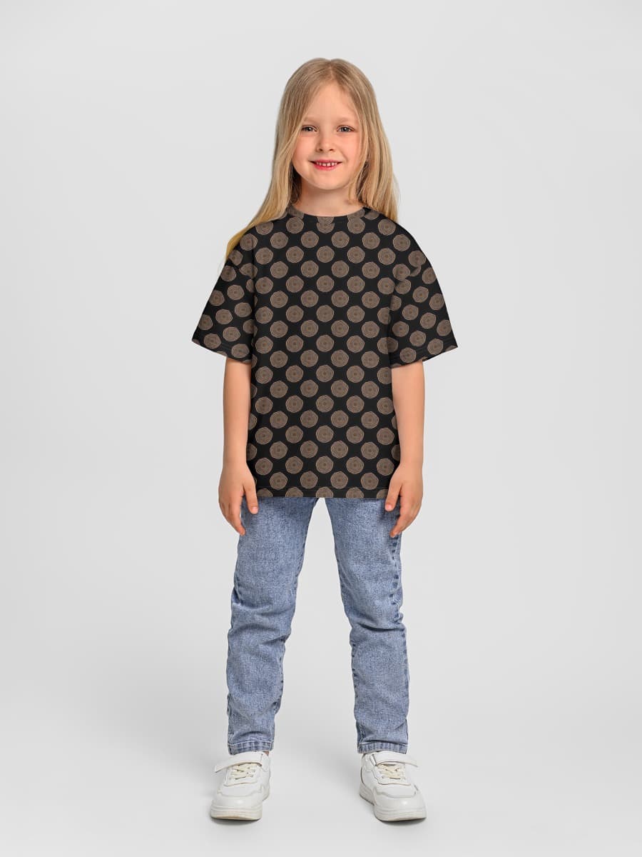 Oversized Baumwoll-T-Shirt Mädchen