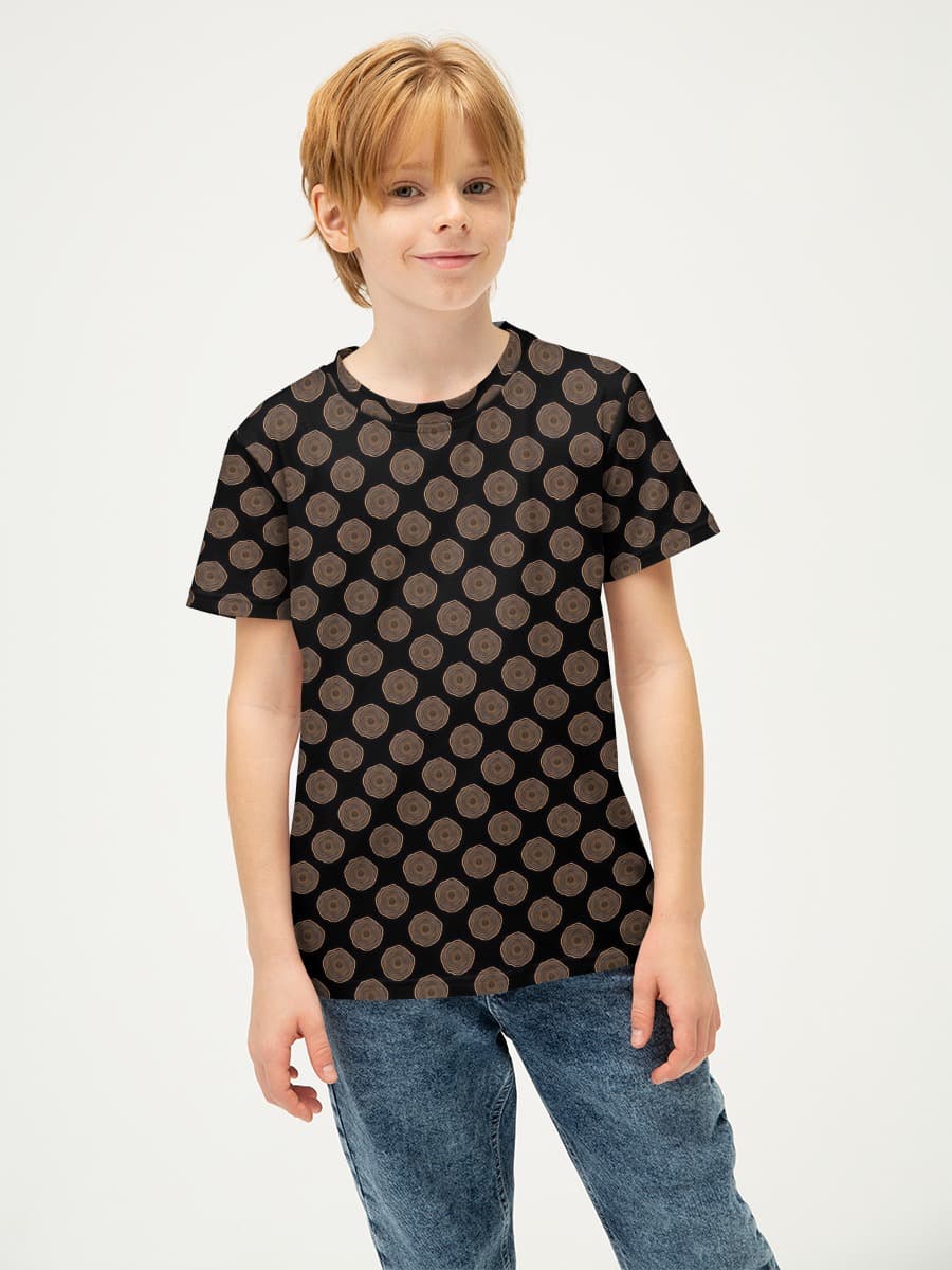 Basic Baumwoll-T-Shirt Jungen