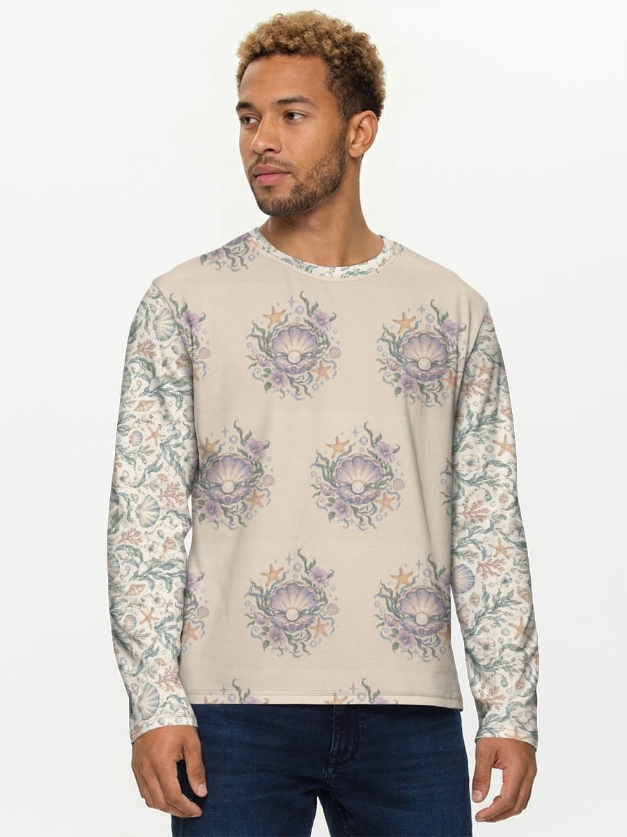 Men's cotton long sleeve shirt