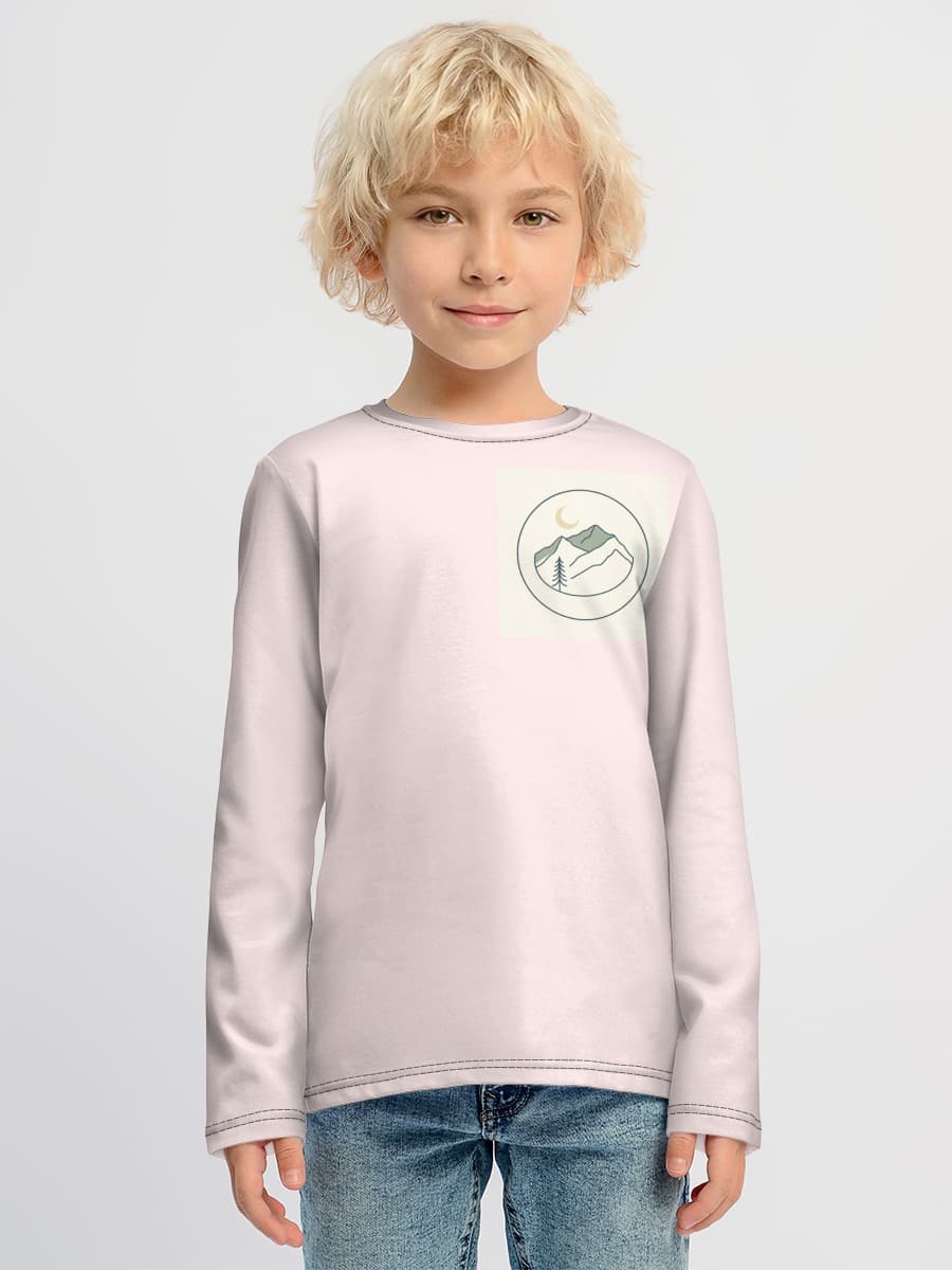 Boys' cotton long sleeve shirt
