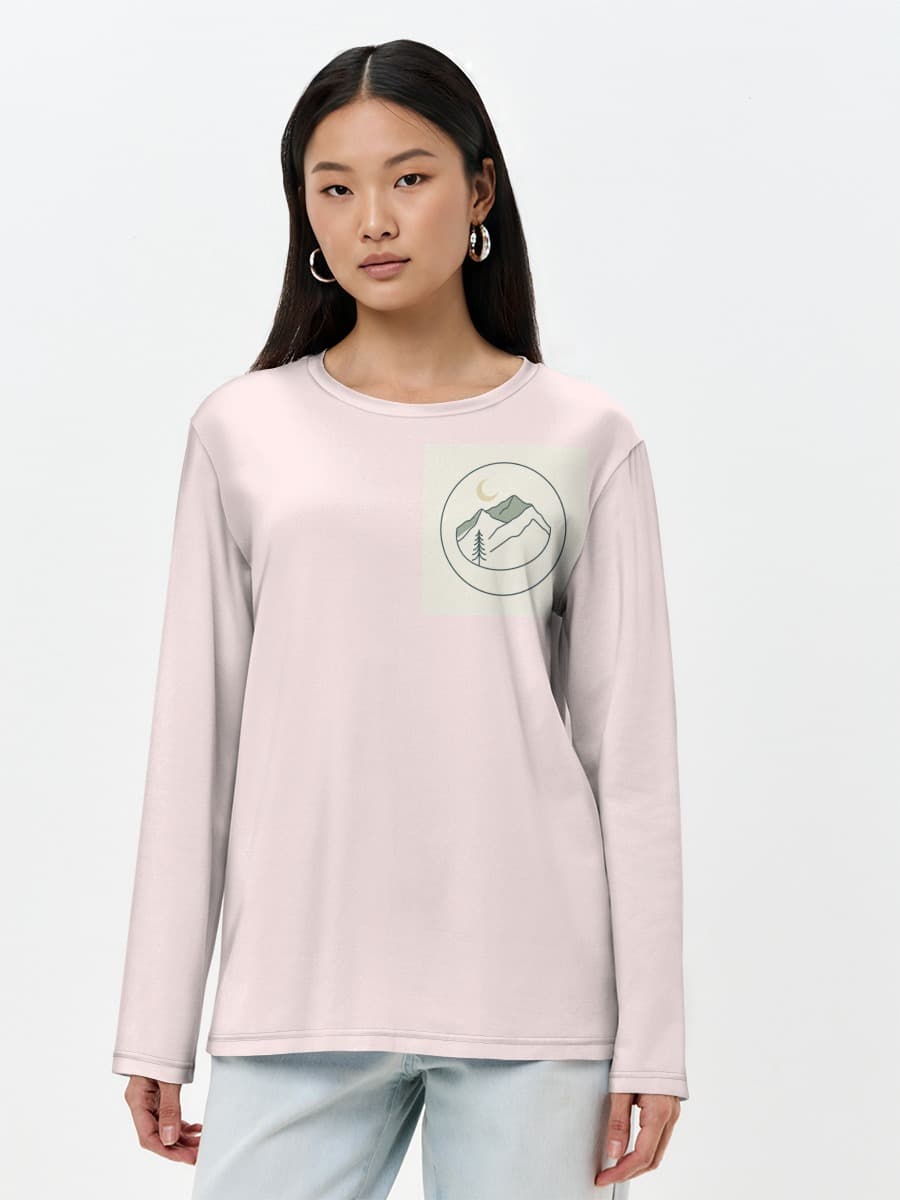 Women's long sleeve shirt. Cotton