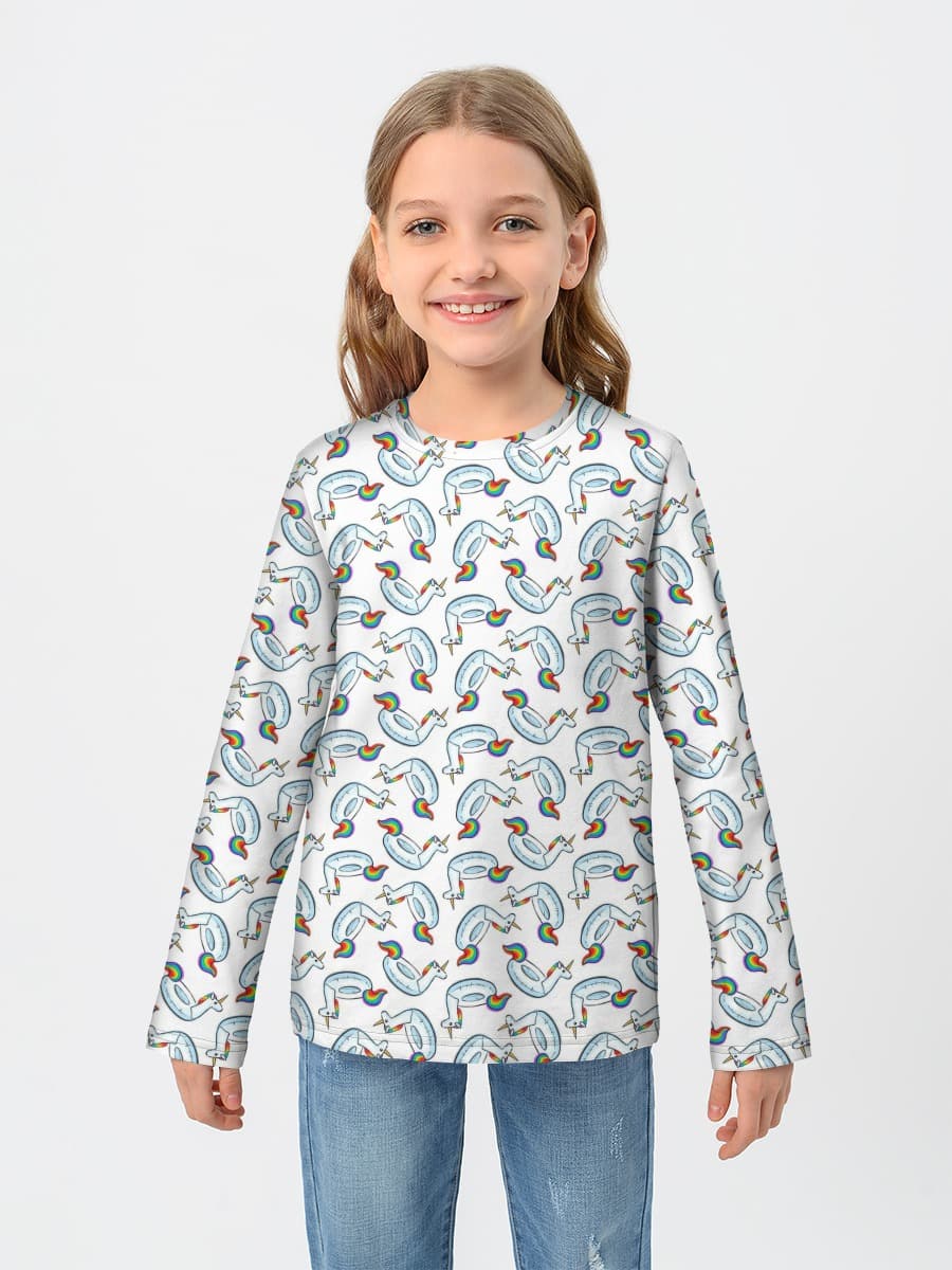 Camiseta Manga Larga de Algodón Niña