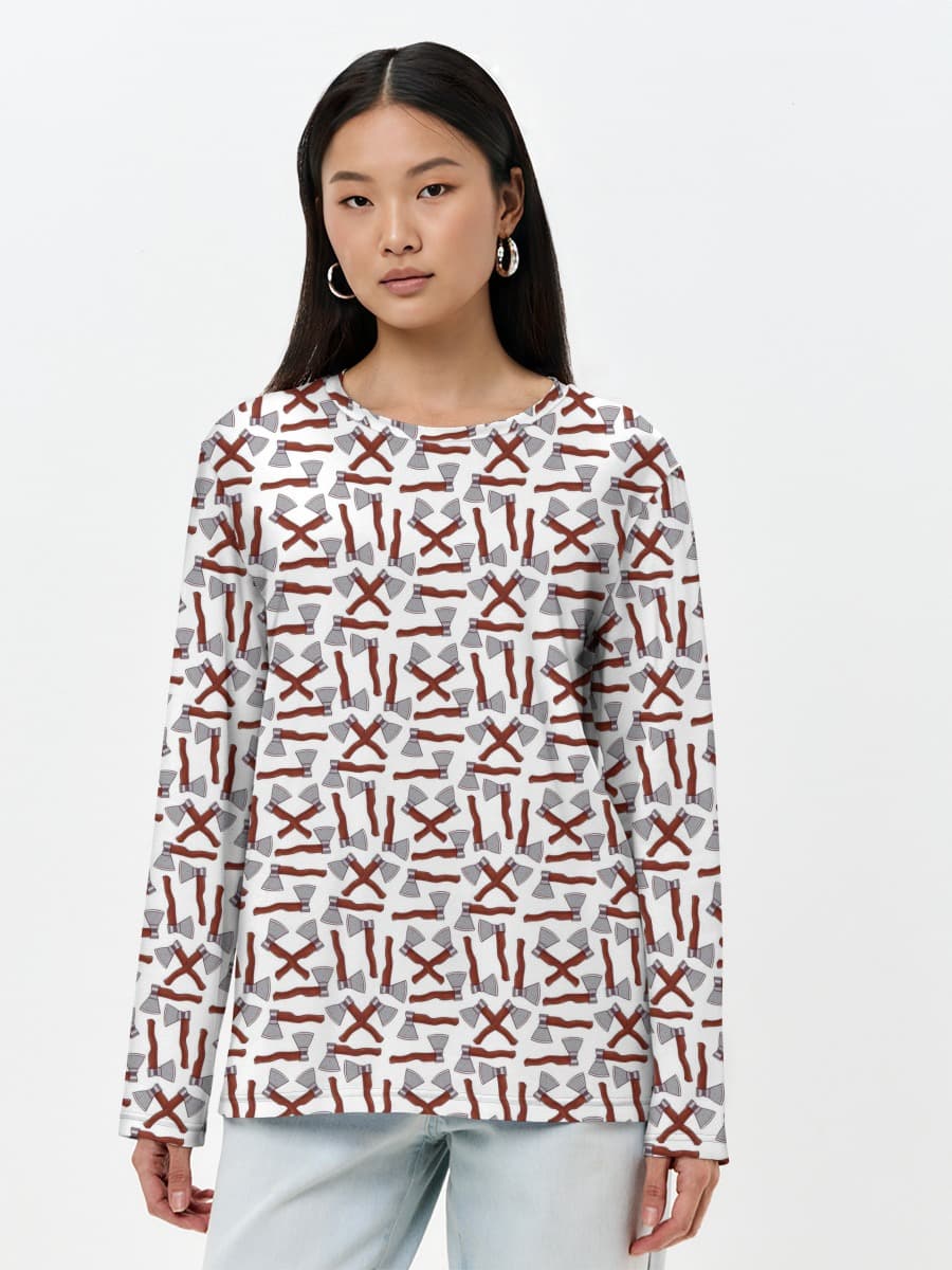 Women's long sleeve shirt. Cotton