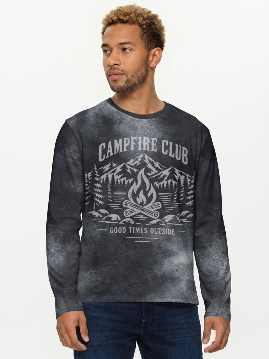 T-shirt Coton Manches Longues Homme