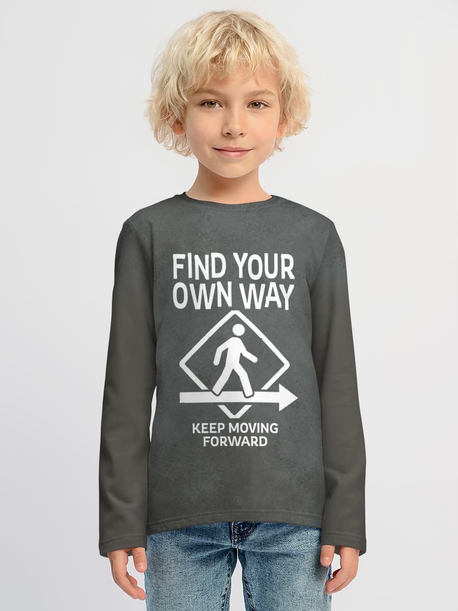 Baumwoll-Langarmshirt Jungen