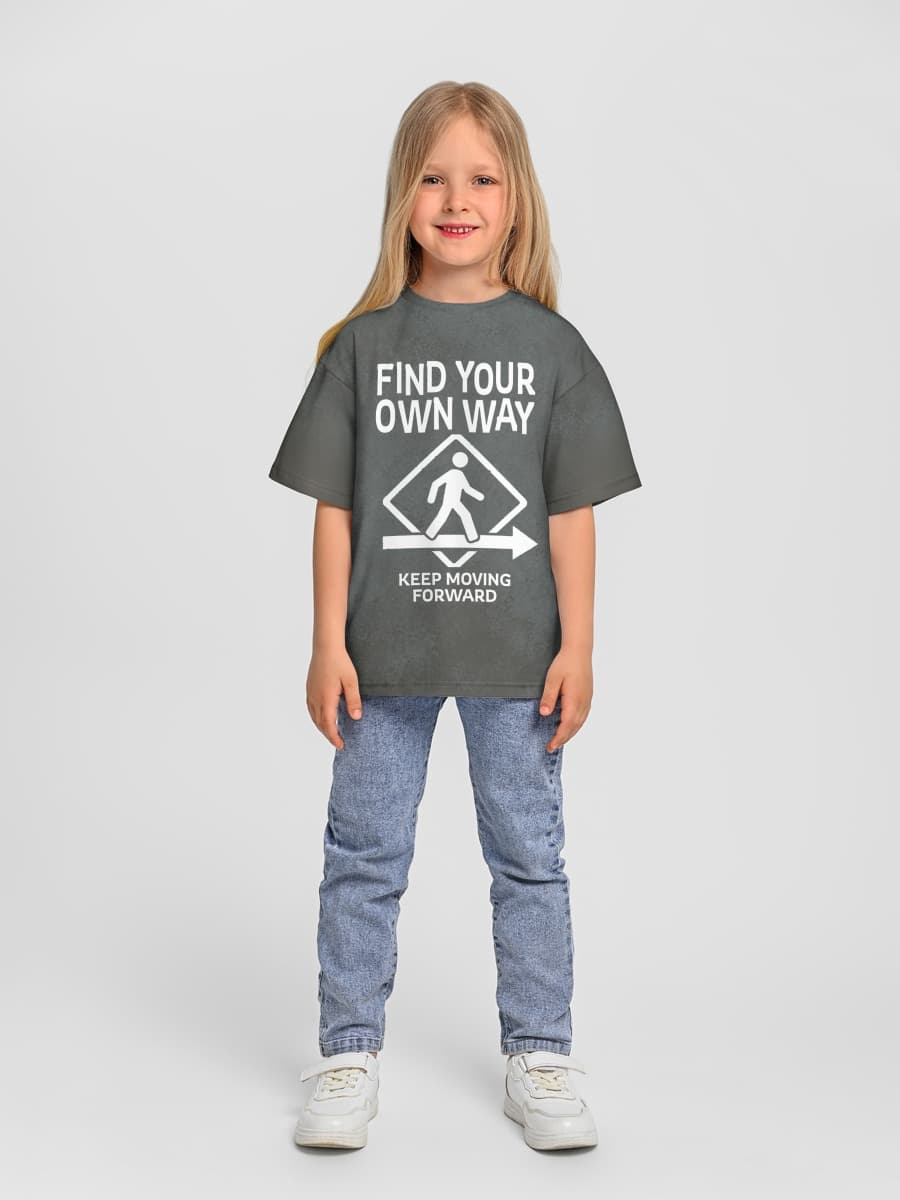 Oversized Baumwoll-T-Shirt Mädchen