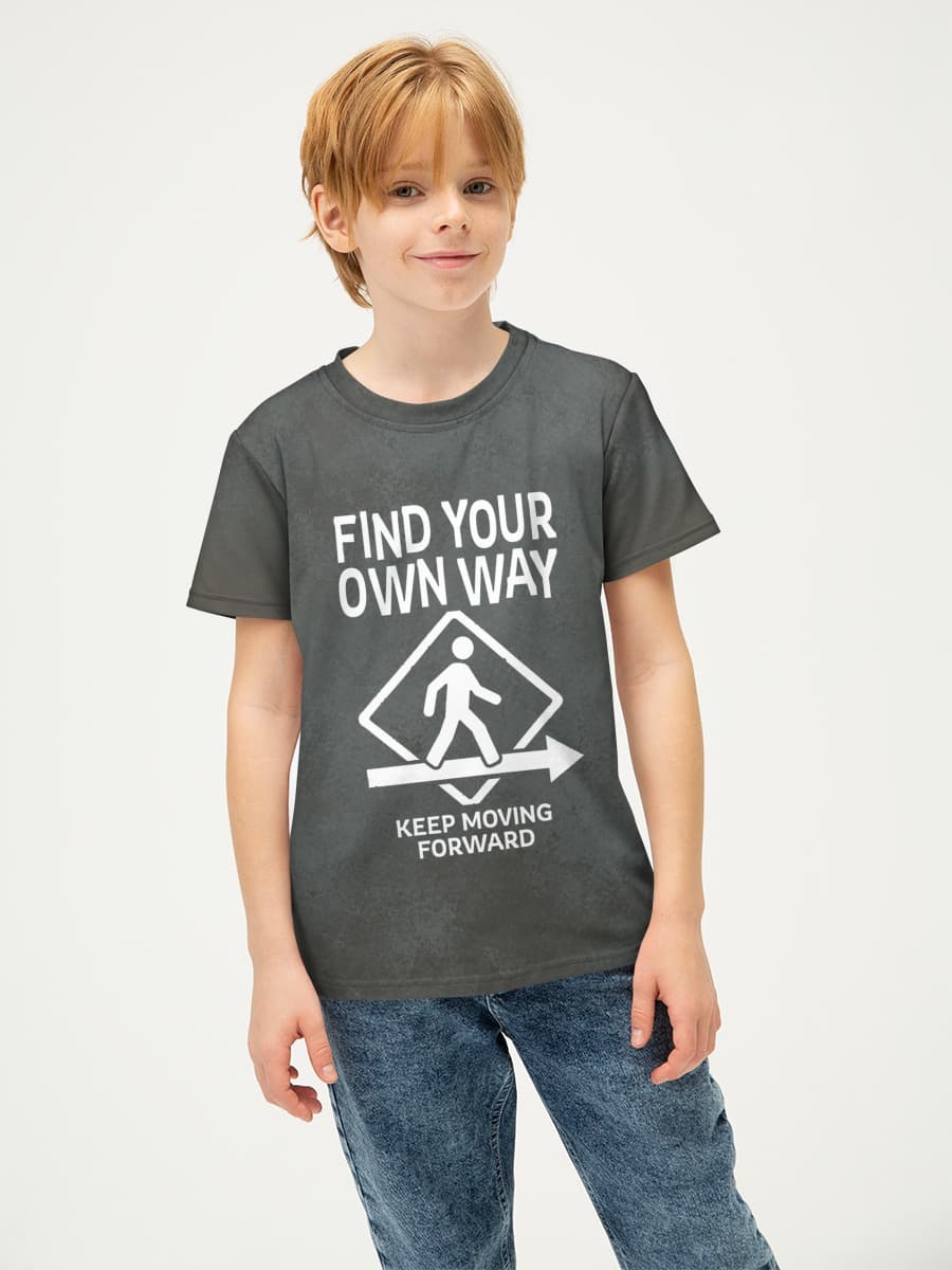 Basic Baumwoll-T-Shirt Jungen