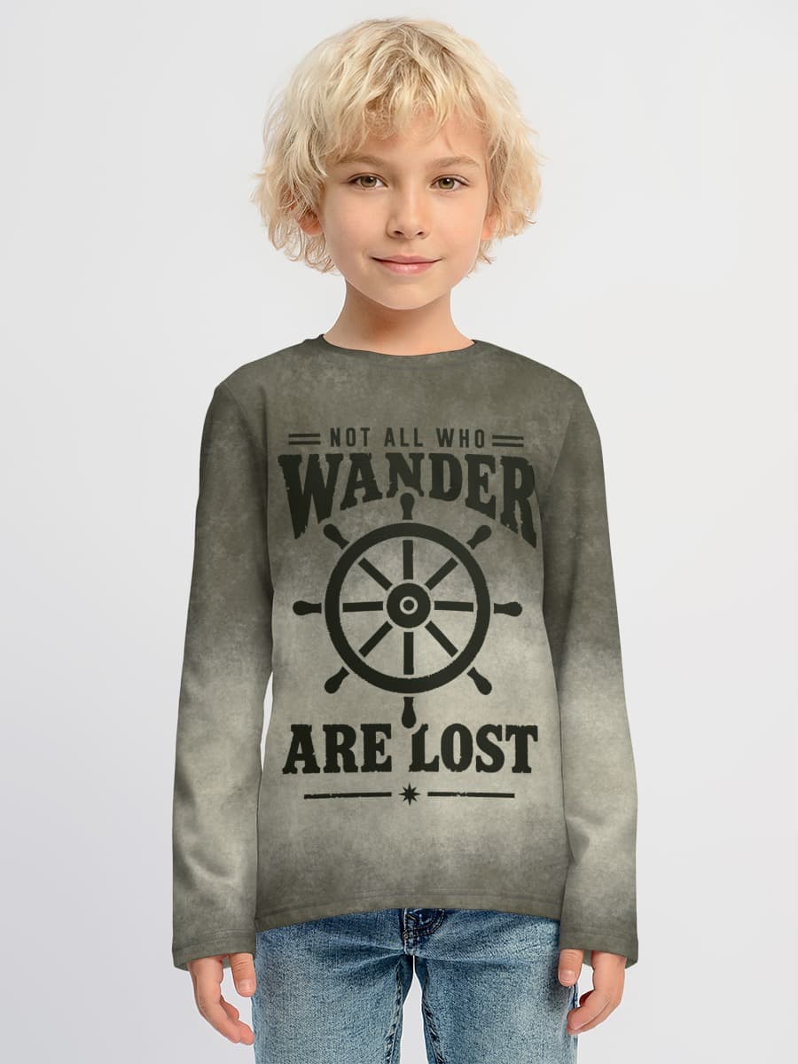 Baumwoll-Langarmshirt Jungen
