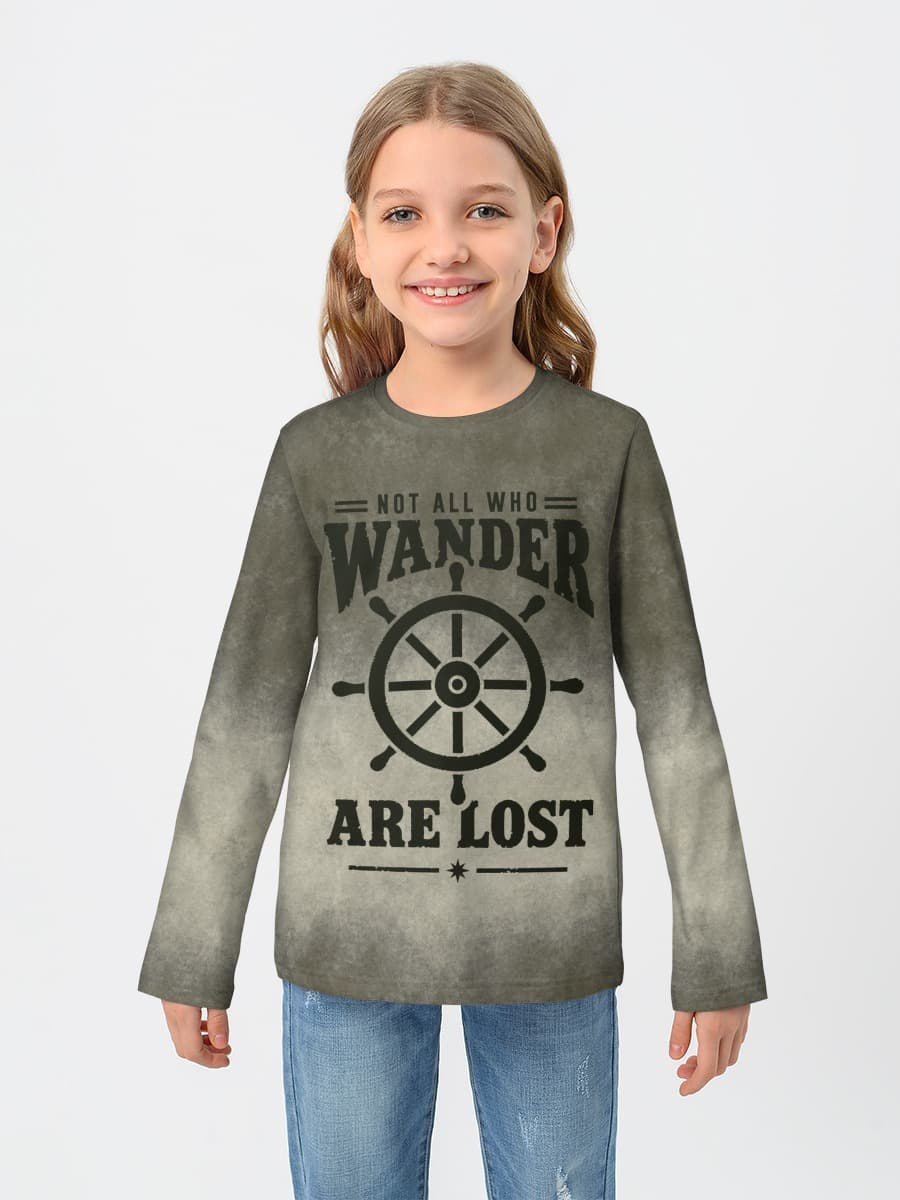 Baumwoll-Langarmshirt Mädchen