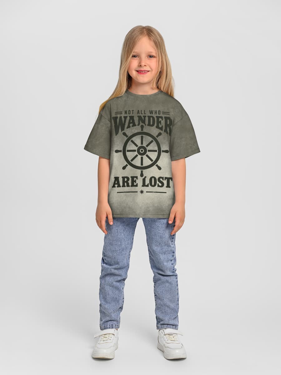 Oversized Baumwoll-T-Shirt Mädchen