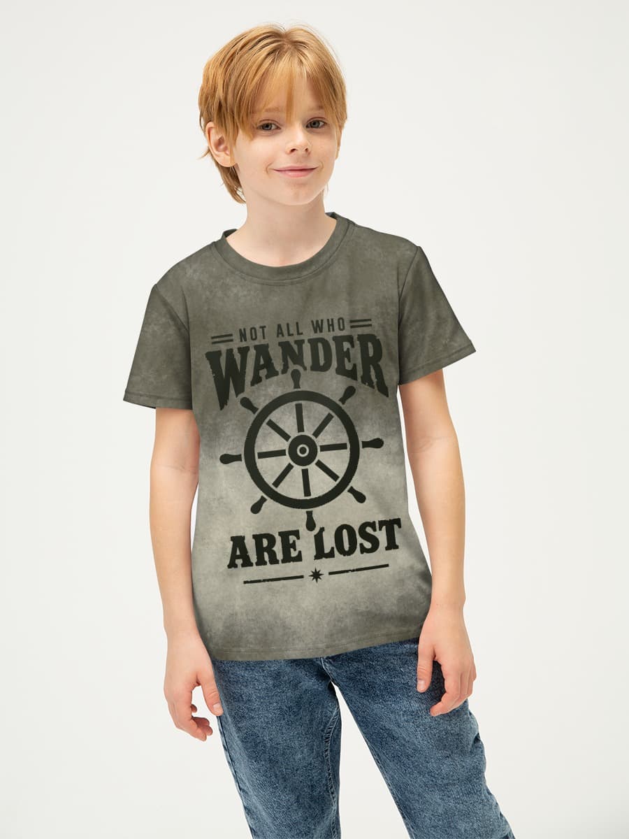 Basic Baumwoll-T-Shirt Jungen