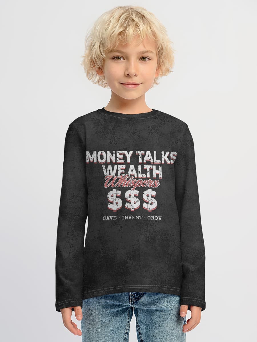 Baumwoll-Langarmshirt Jungen