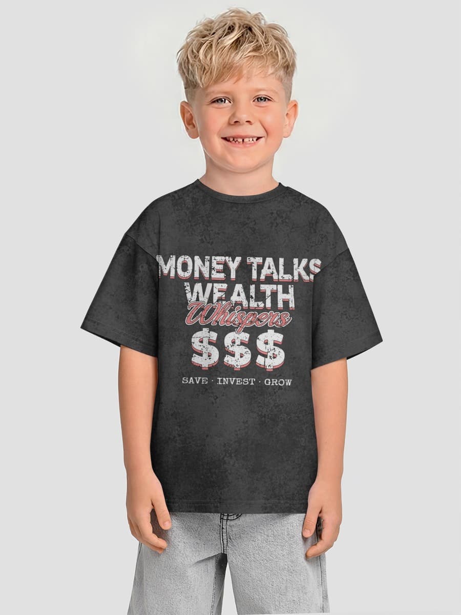 Oversized Baumwoll-T-Shirt Jungen