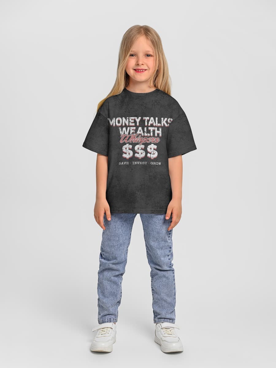 Oversized Baumwoll-T-Shirt Mädchen