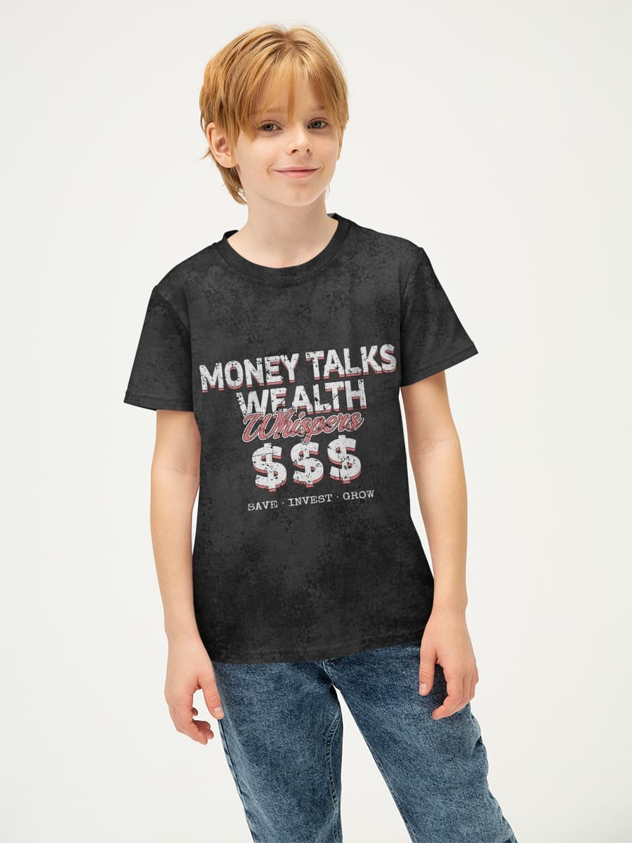 Basic Baumwoll-T-Shirt Jungen