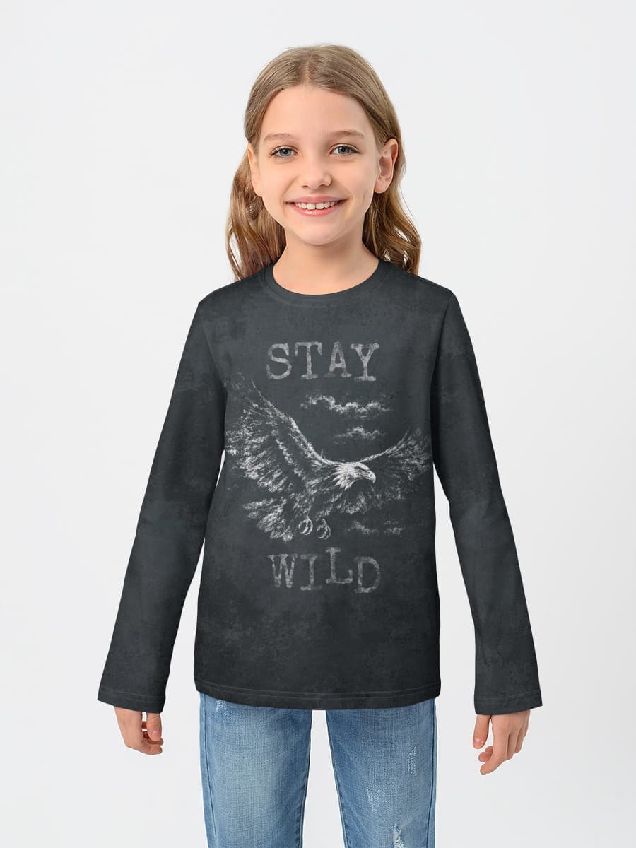T-shirt manches longues coton fille
