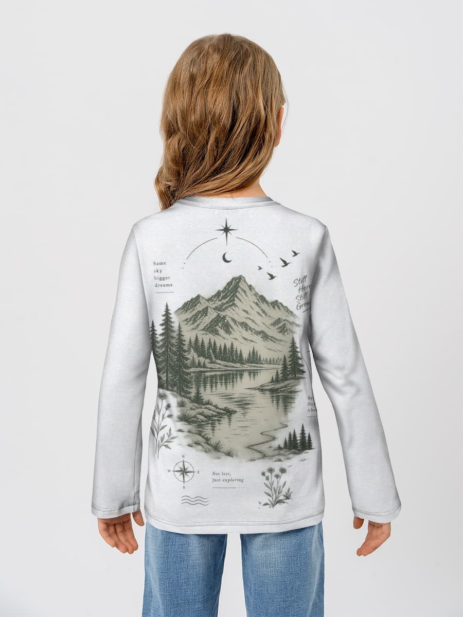 T-shirt manches longues coton fille