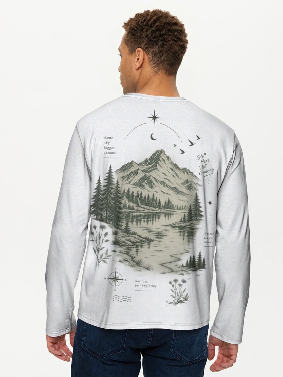 T-shirt Coton Manches Longues Homme