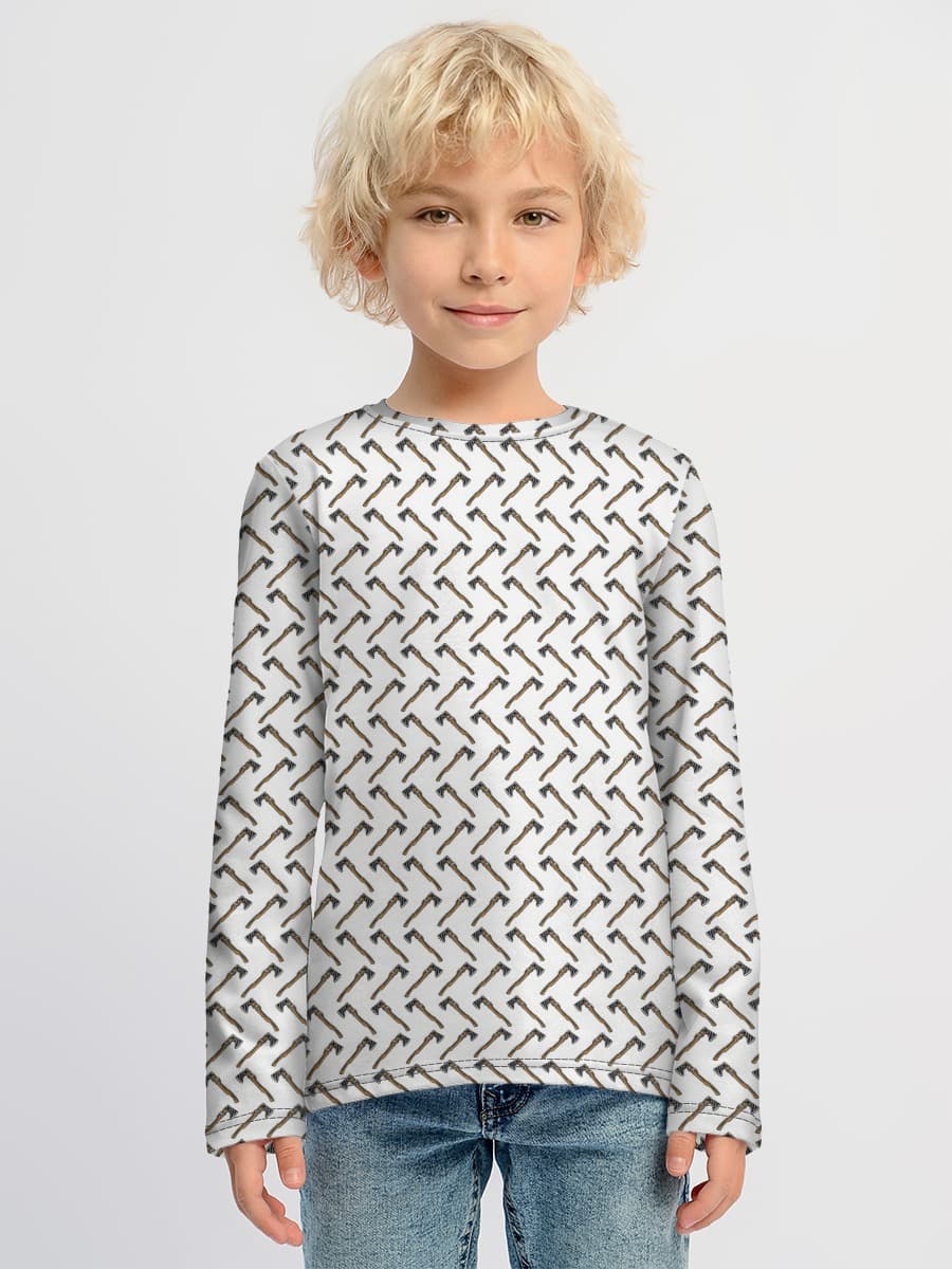 Boys' cotton long sleeve shirt