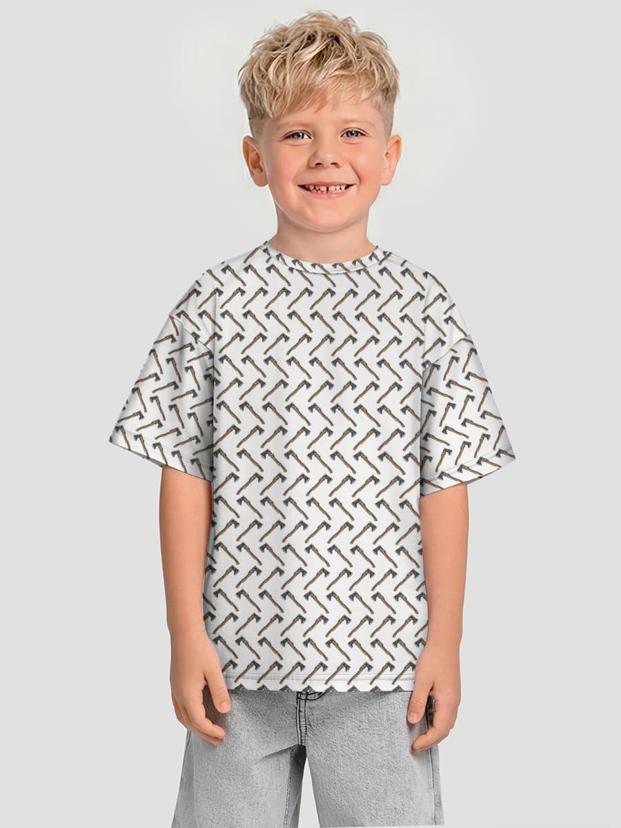 Boys' oversized cotton T-shirt