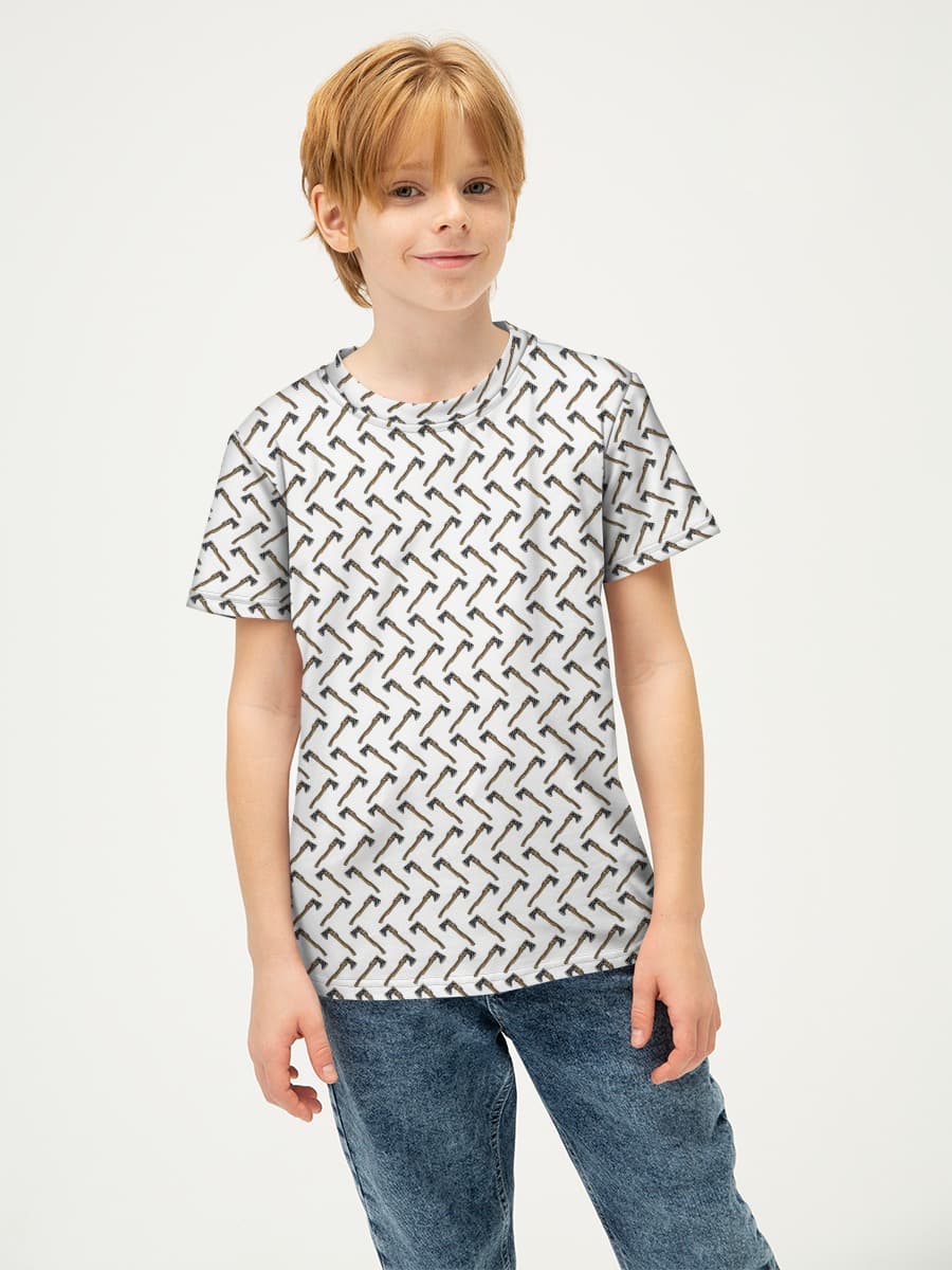 Boys' basic cotton T-shirt