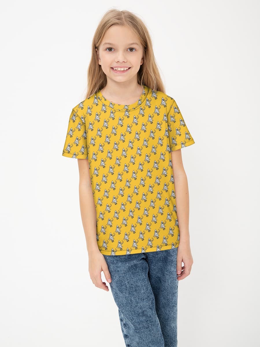 Girls' basic cotton T-shirt