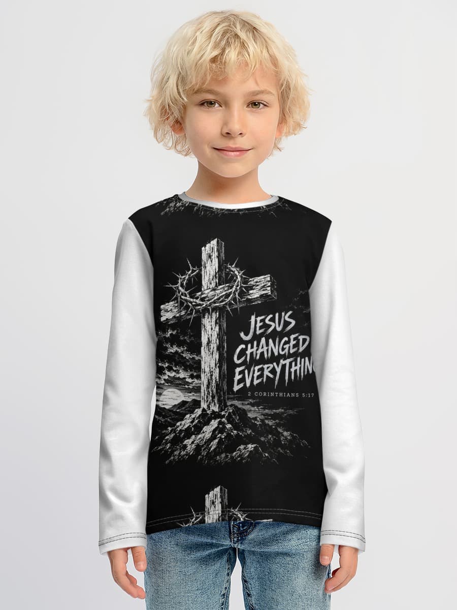 T-shirt manches longues coton garçon