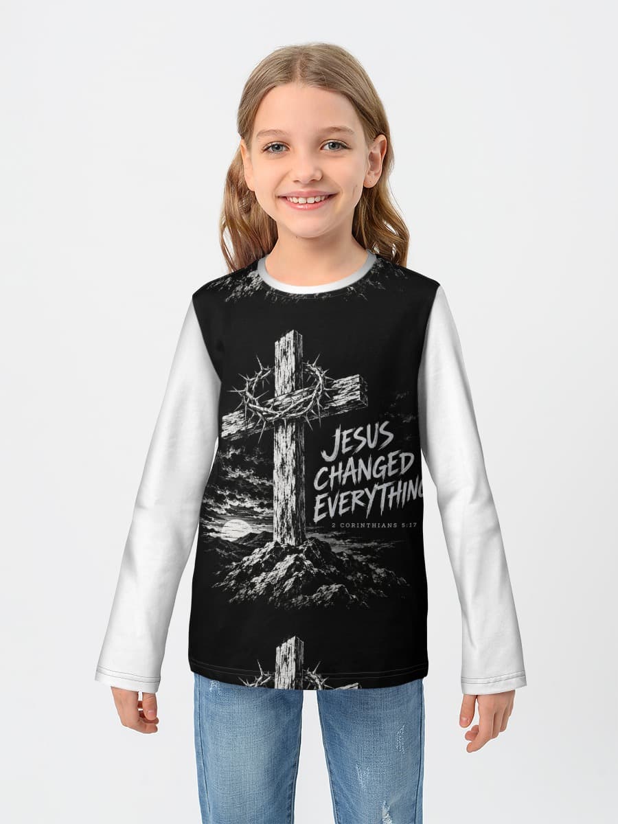 T-shirt manches longues coton fille