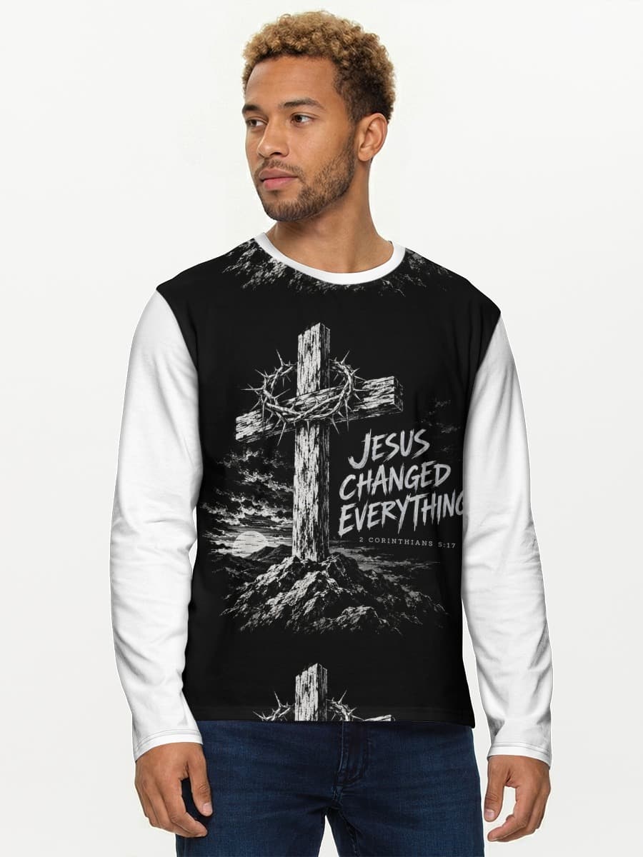 T-shirt Coton Manches Longues Homme