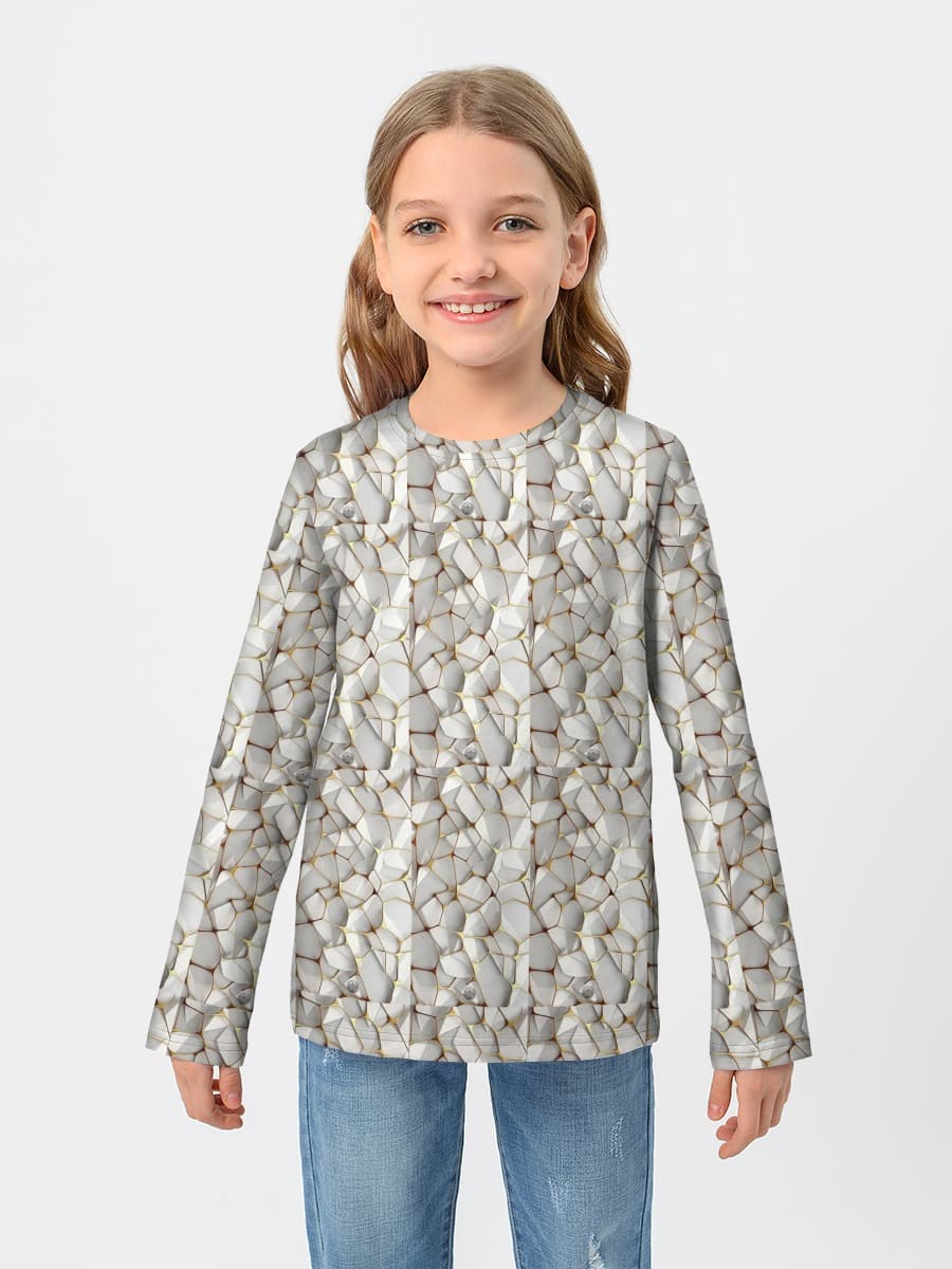 T-shirt manches longues coton fille