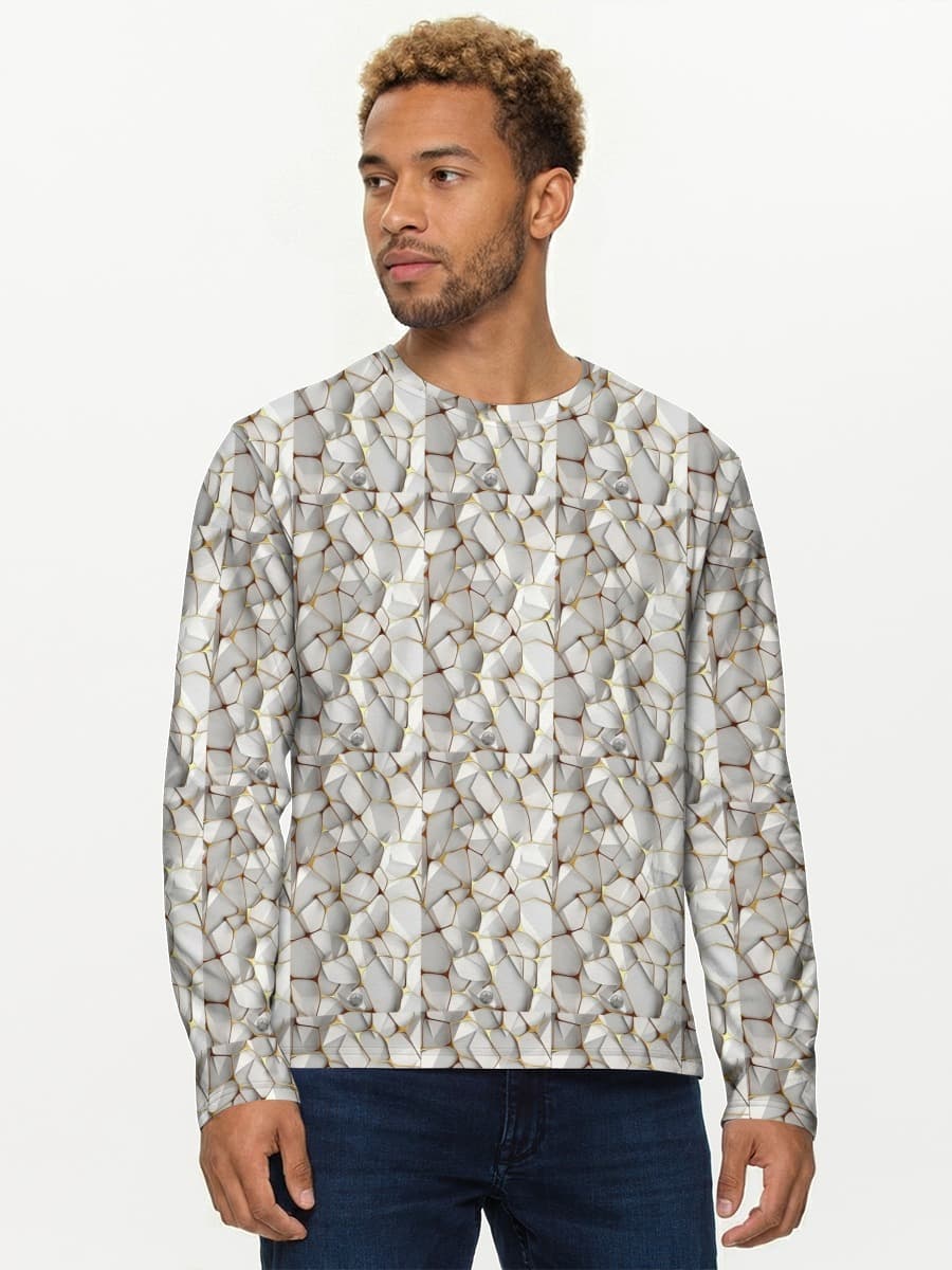 T-shirt Coton Manches Longues Homme