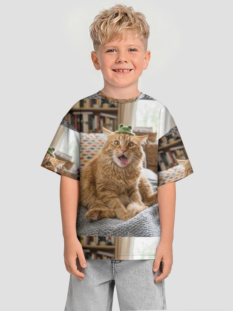 Camiseta Oversize de Algodón Niño