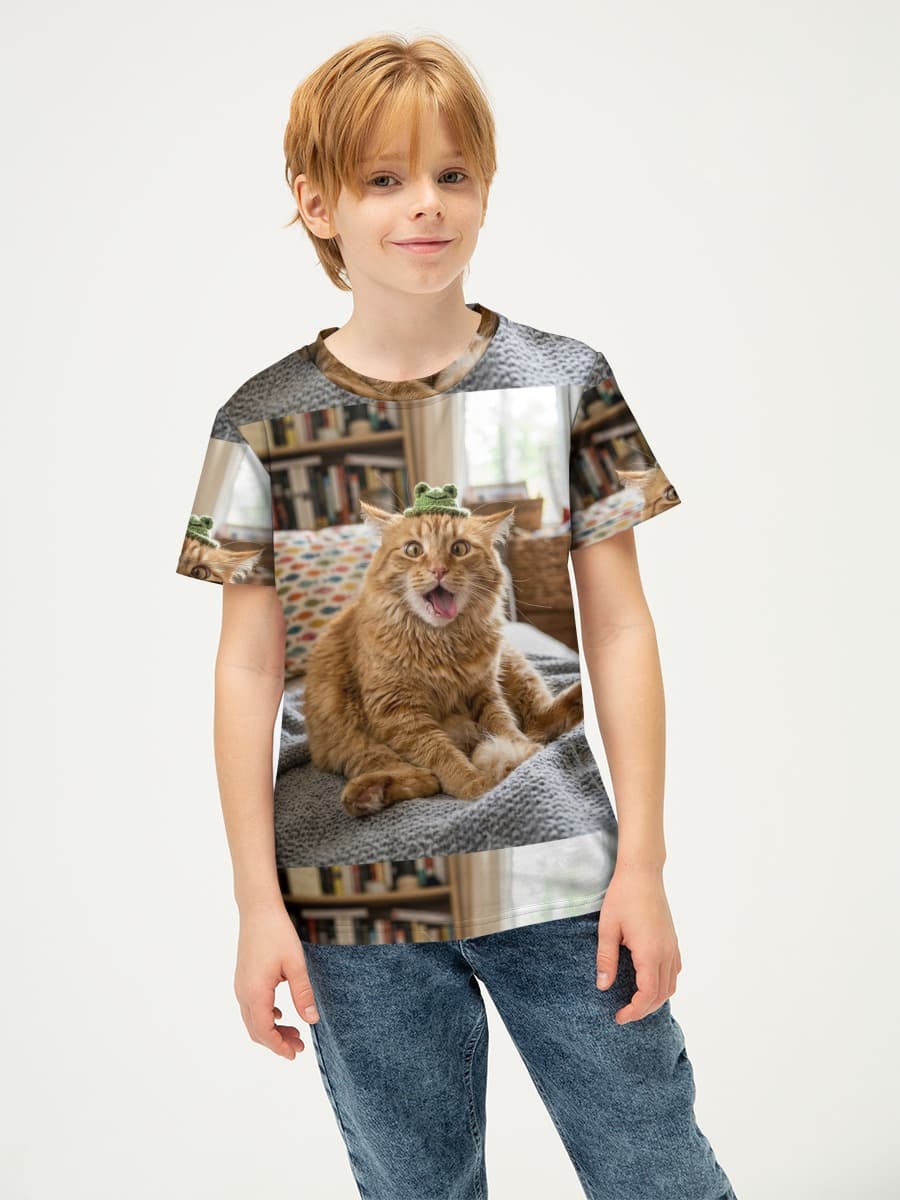 Camiseta Básica de Algodón Niño