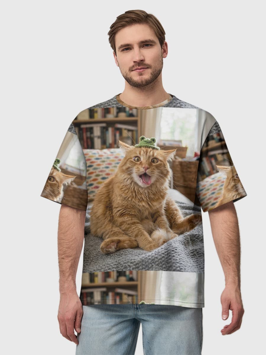 Gato Naranja Sorprendido