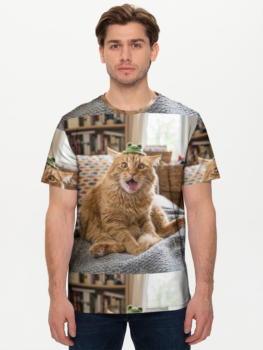 Camiseta básica de algodón para hombre