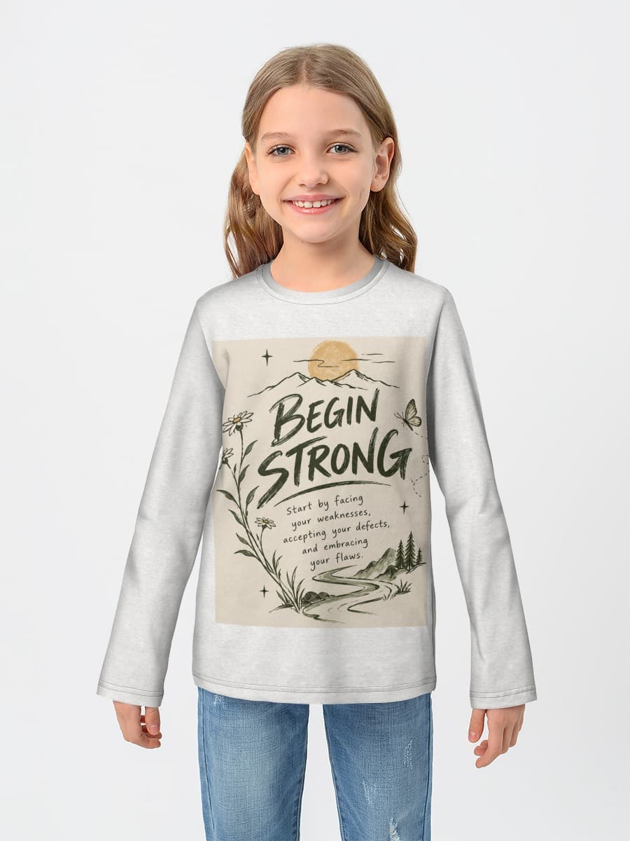 T-shirt manches longues coton fille
