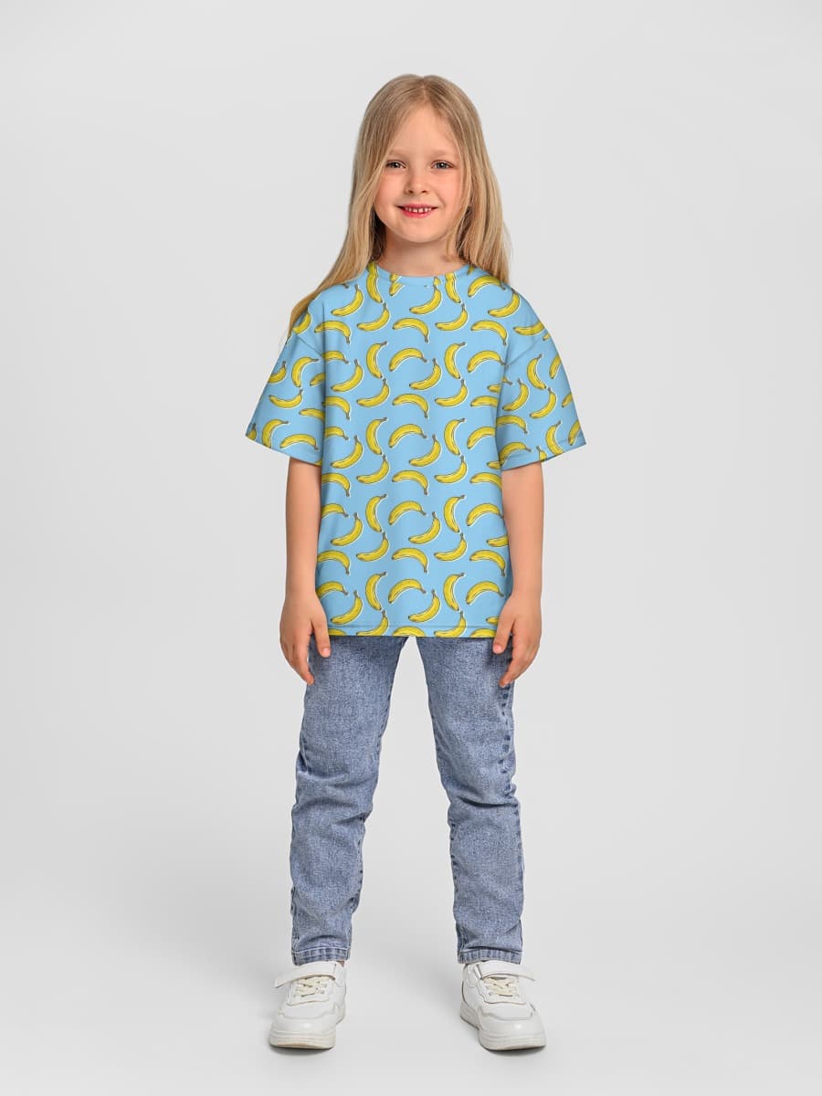 Camiseta Oversize de Algodón Niña