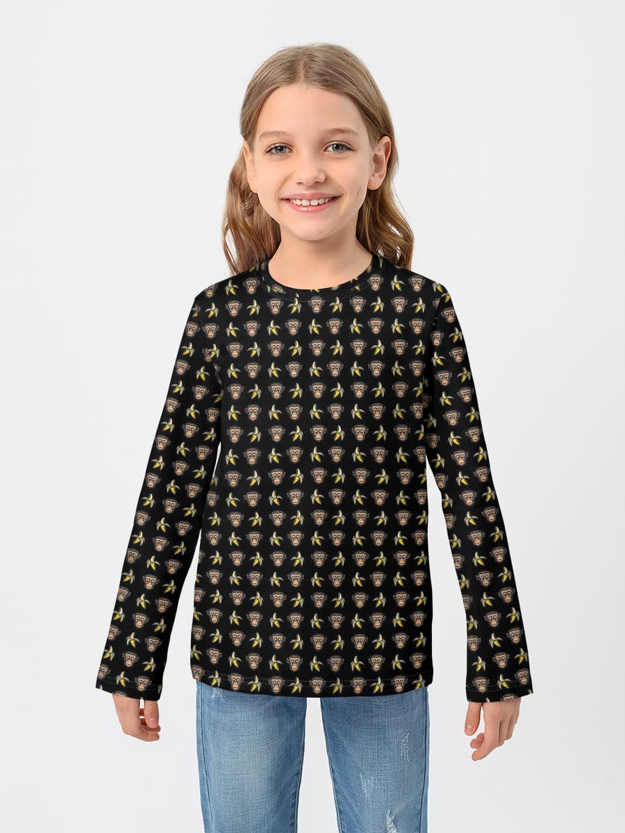 T-shirt manches longues coton fille