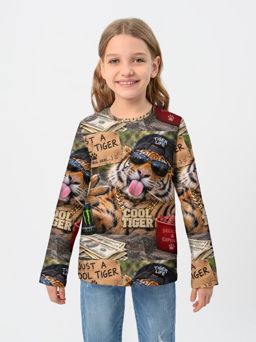 T-shirt manches longues coton fille