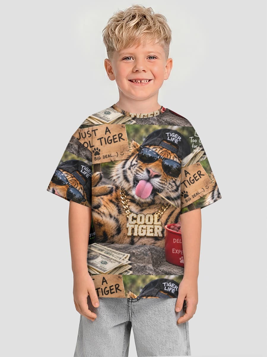 T-shirt coton oversize garçon