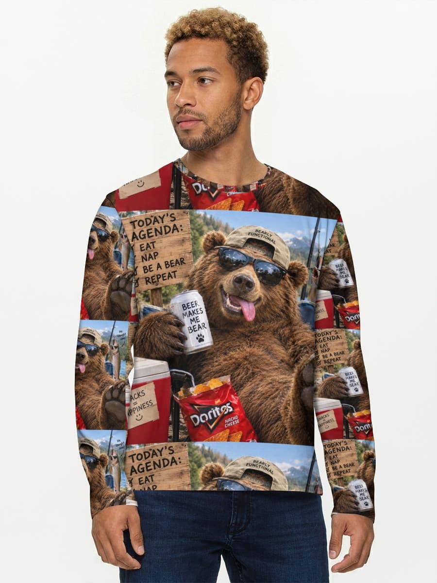Camisa de manga larga de algodón para hombre