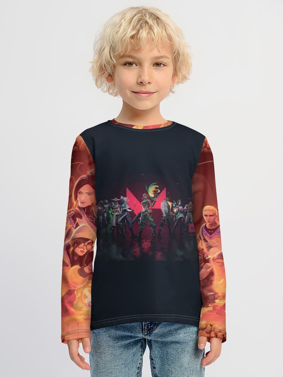 Camiseta Manga Larga de Algodón Niño