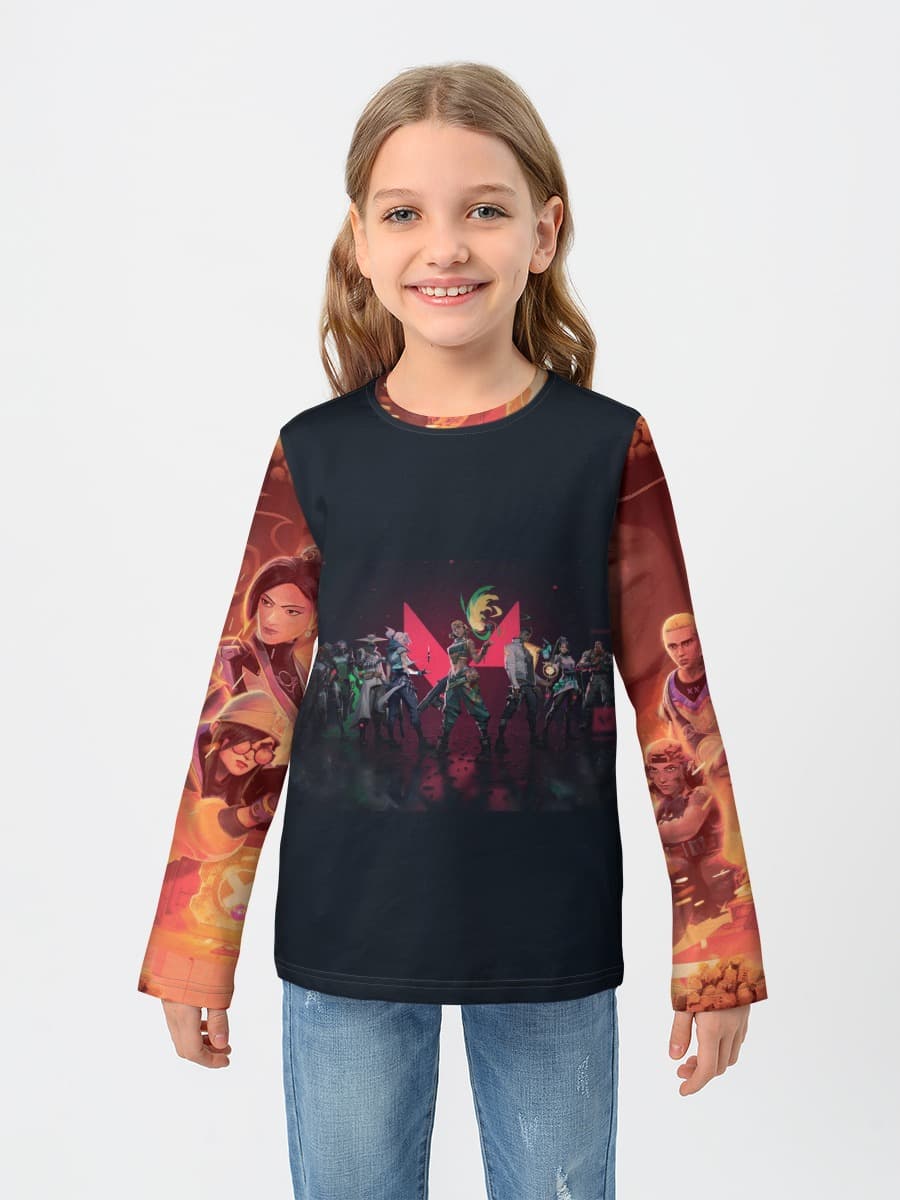 Camiseta Manga Larga de Algodón Niña